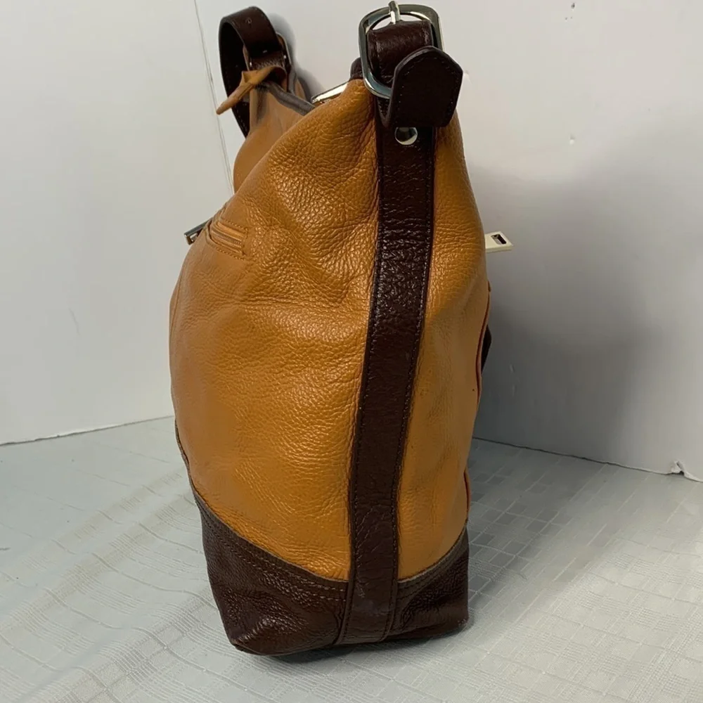 KGB Black label soft pebbled leather bag